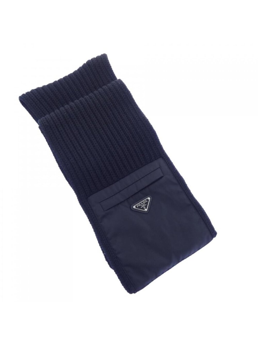 Prada Re-Nylon Gabardine Wool Scarf